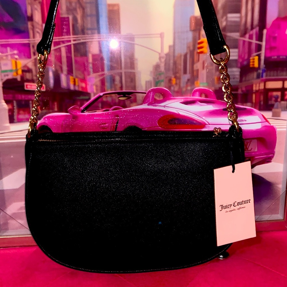 💎 Juicy Couture Liquorice Ombre Rhinestone Bling Shoudler Bag 💎 - Picture 2 of 3